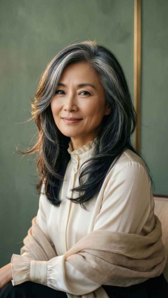 Side-Swept Layered Cut