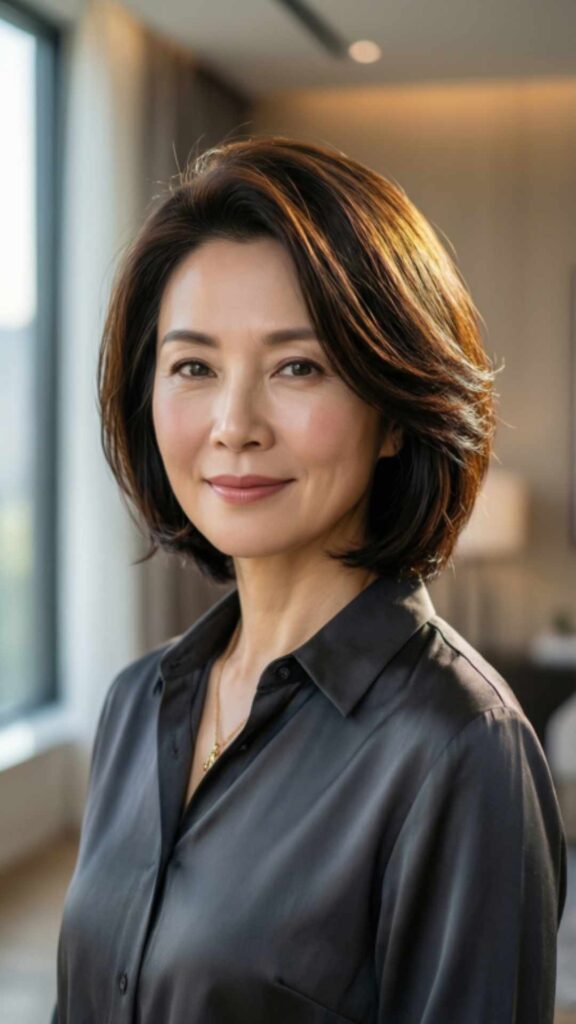 Side-Parted Bob to Boost Root Lift