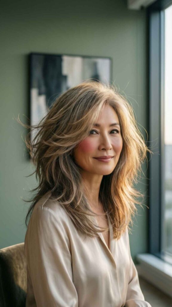 Textured Shag for Lightness and Movement