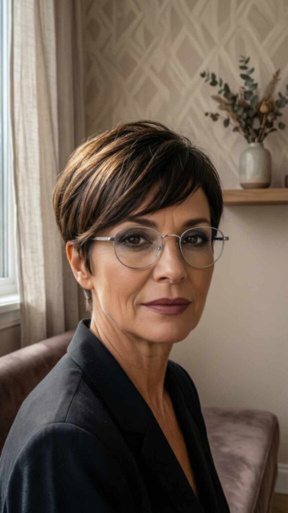 Pixie Cut With Side Bangs