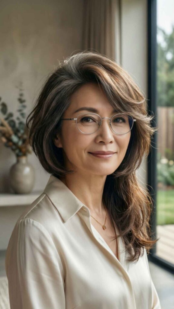 Side-Swept Bangs With Long Layers