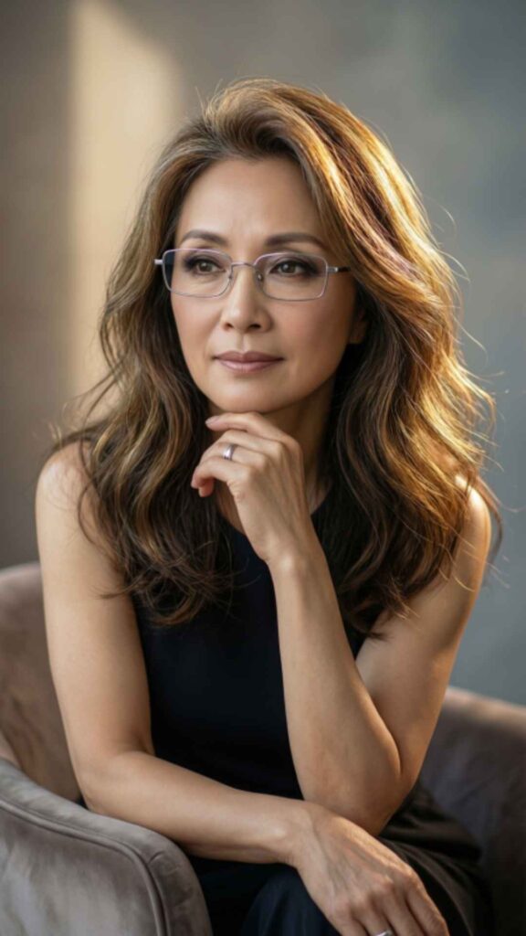 Shoulder-Length Waves With Highlights