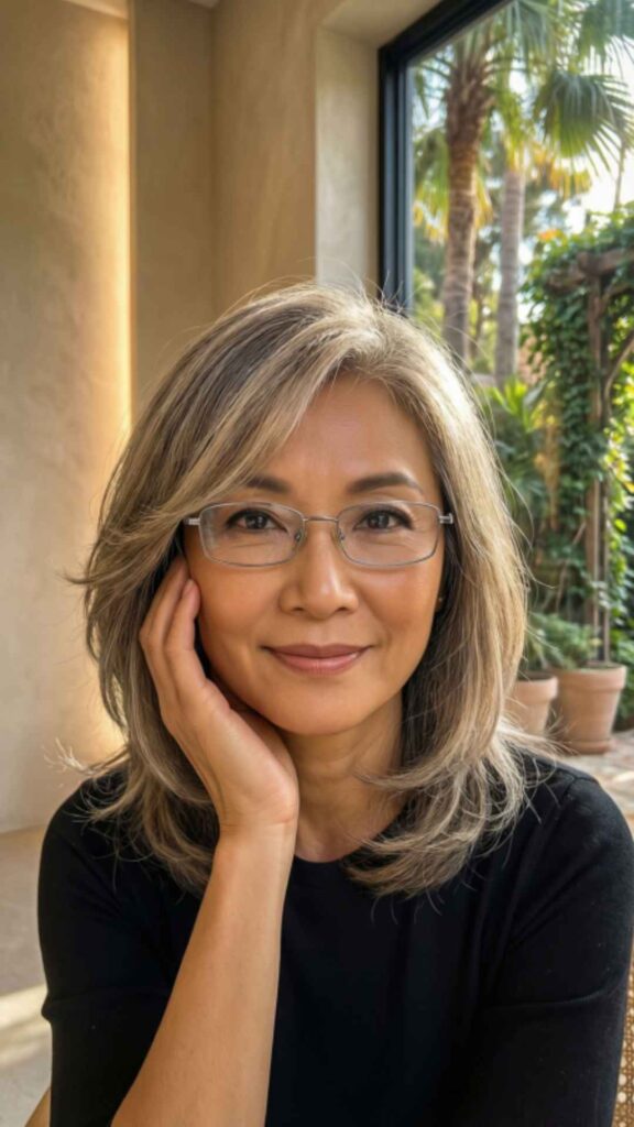 Soft Layered Bob for Glasses