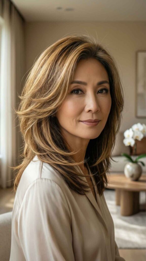 Layered Shoulder-Length Cut