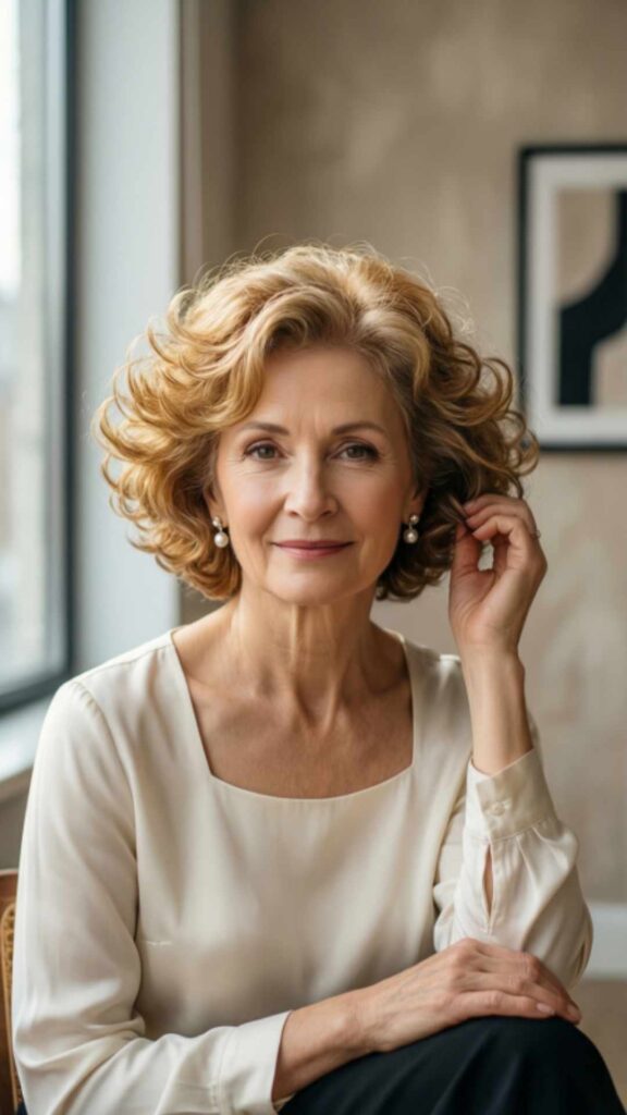 Short Voluminous Curls