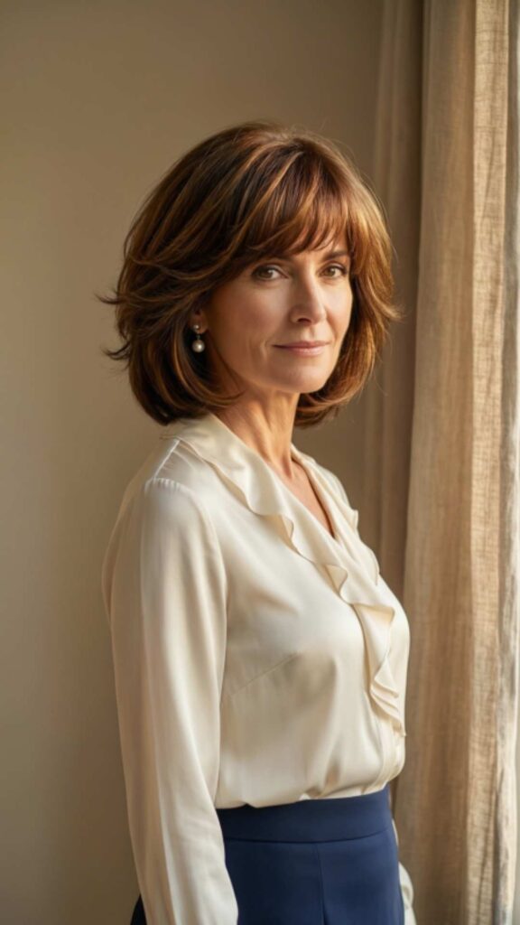 Layered Bob With Bangs