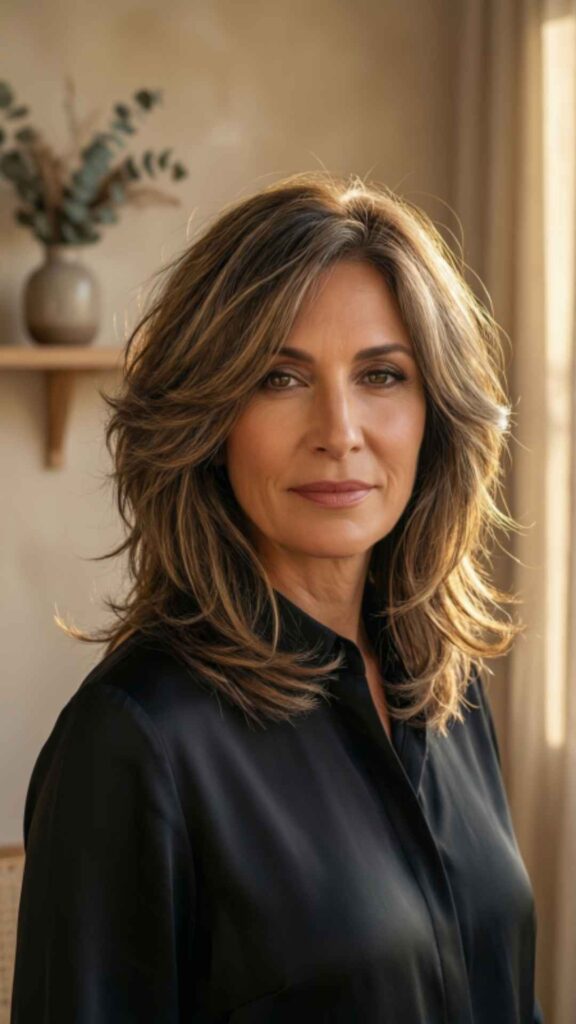 Layered Cut With Face-Framing Highlights