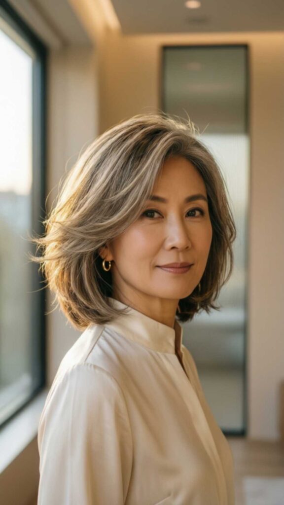 Soft Layered Bob With Volume