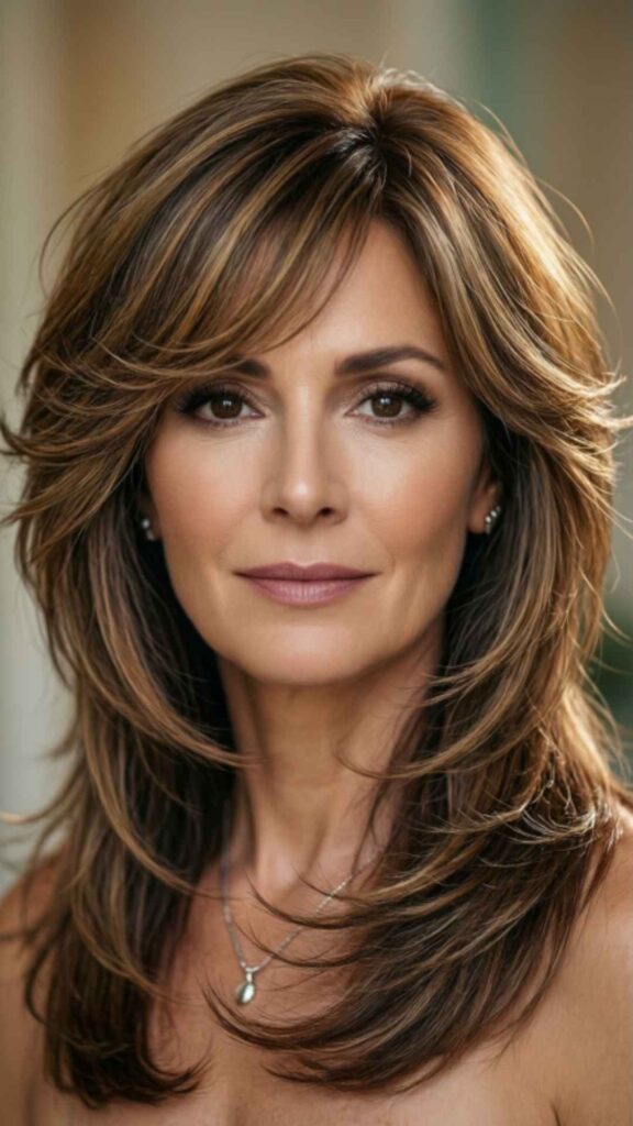 Layered Hair With Face-Lifting Layers