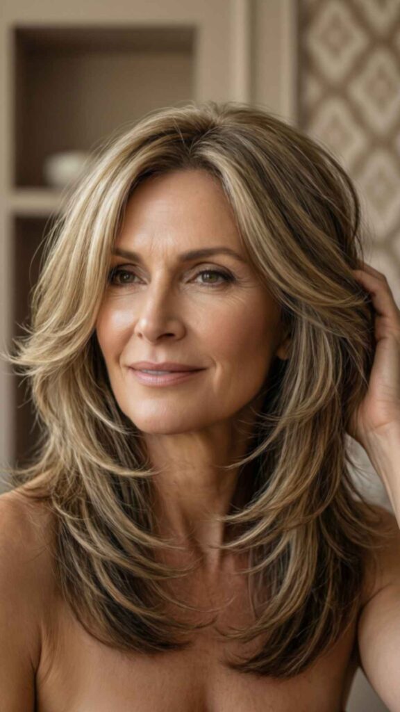 Layered Hair With Subtle Flicks