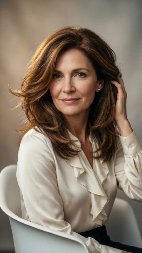 Layered Hair With Soft Lift