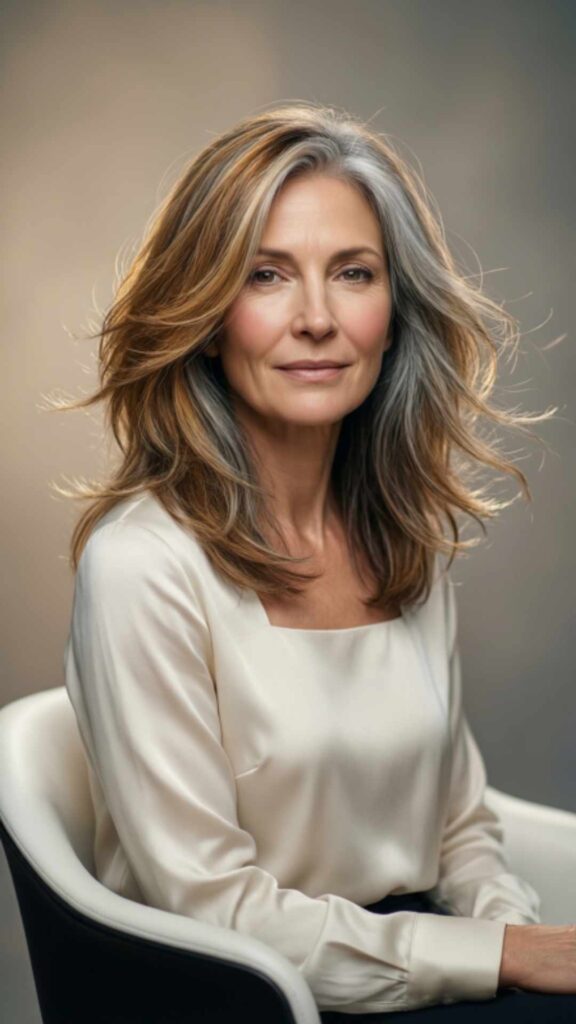 Layered Hair With Subtle Highlights