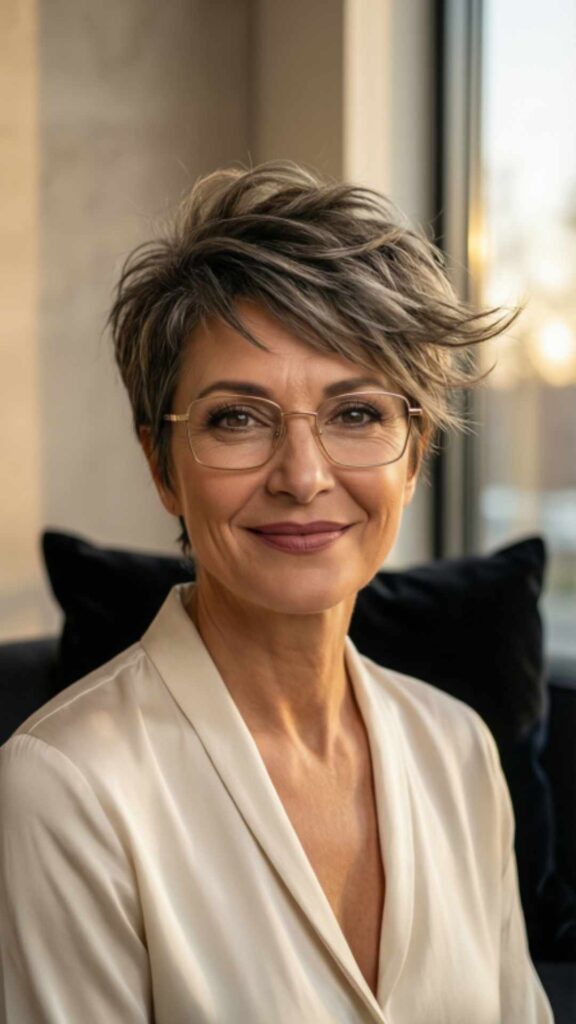 Pixie with Volume at Crown