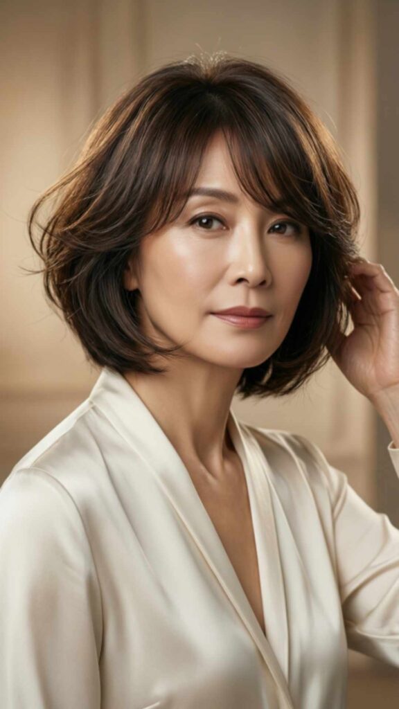 Short Layered Cut With Fringe