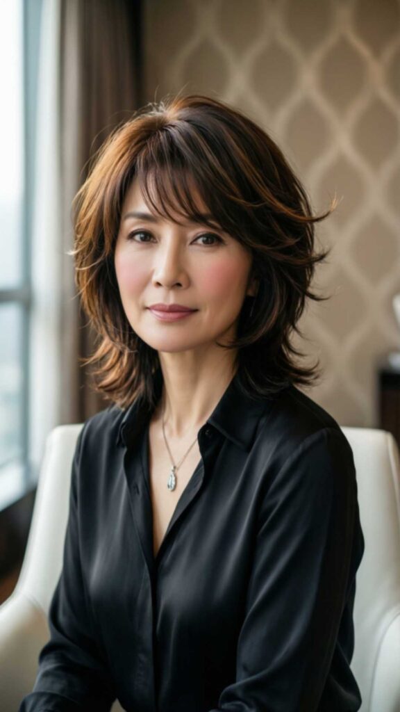 Layered Short Cut With Bangs