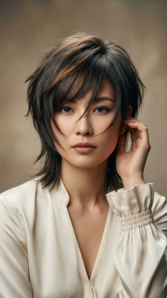 Choppy Pixie with Side Bangs