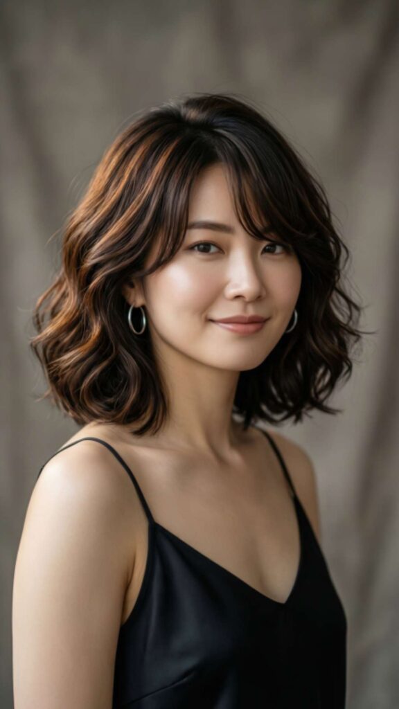 Wavy Bob with Face-Framing Layers