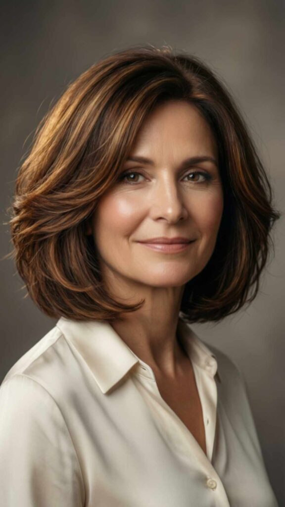 Rounded Short Layered Cut