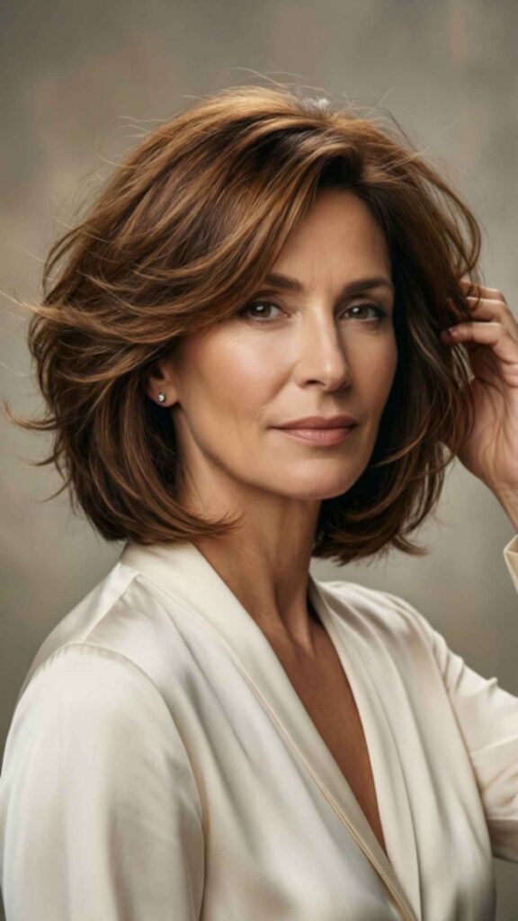 Chin-Length Layered Bob