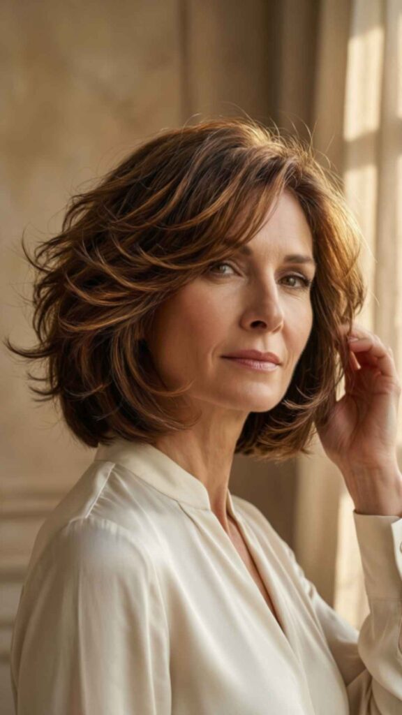 Short Layered Cut with Wispy Ends