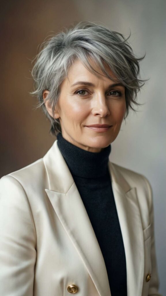 Natural Gray Pixie