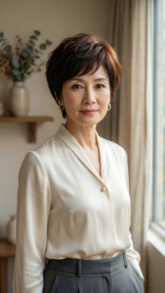 Classic Pixie Cut for Modern Sophistication