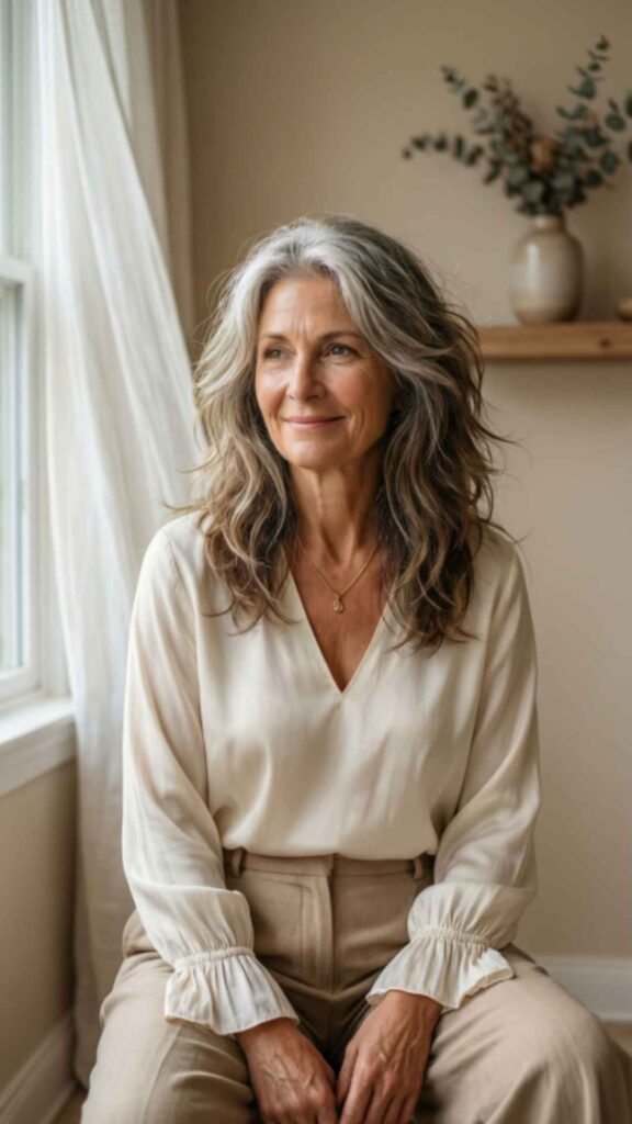 Tousled Layers for Casual Elegance