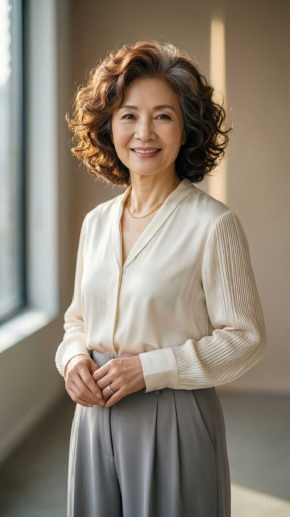 Curly Bob for Soft Elegance