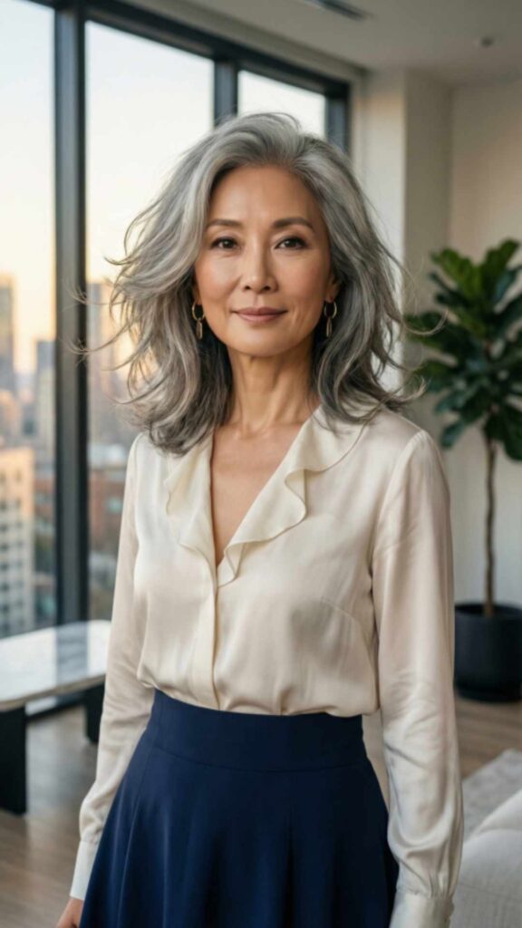 Layered Lob for Effortless Chic