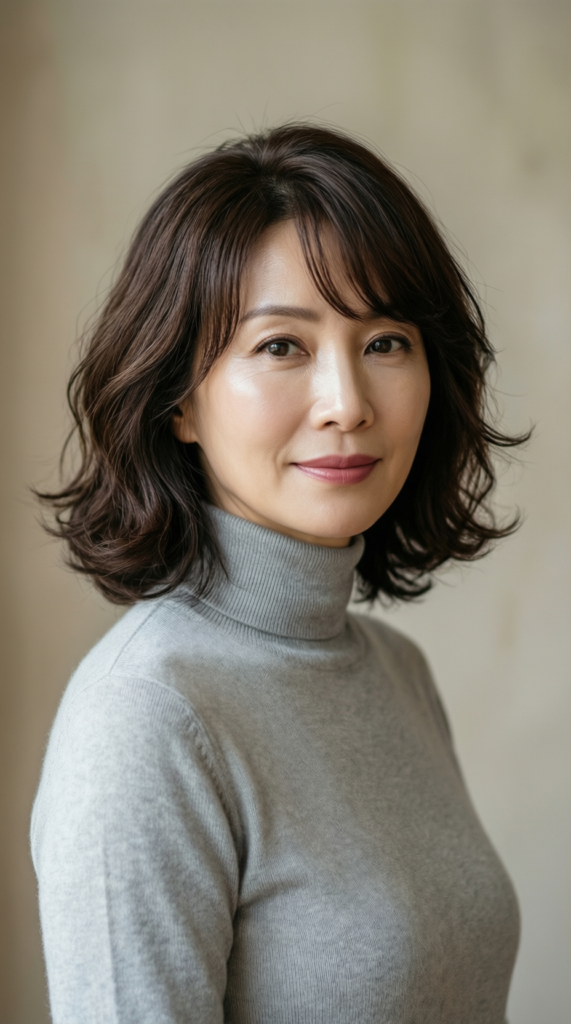 Curtain Bangs With Bob