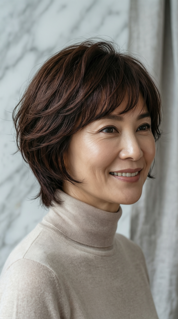 Choppy Bangs With Layered Cut