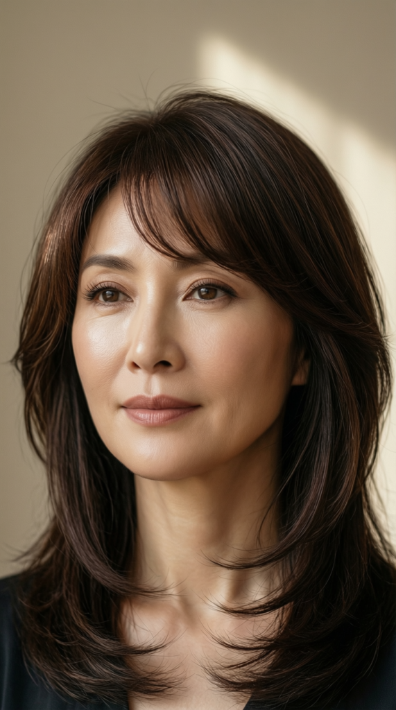 Face-Framing Bangs With Layers