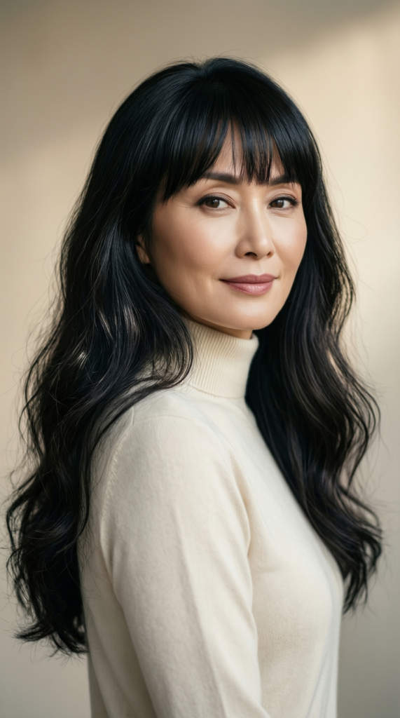 Straight Bangs With Long Hair