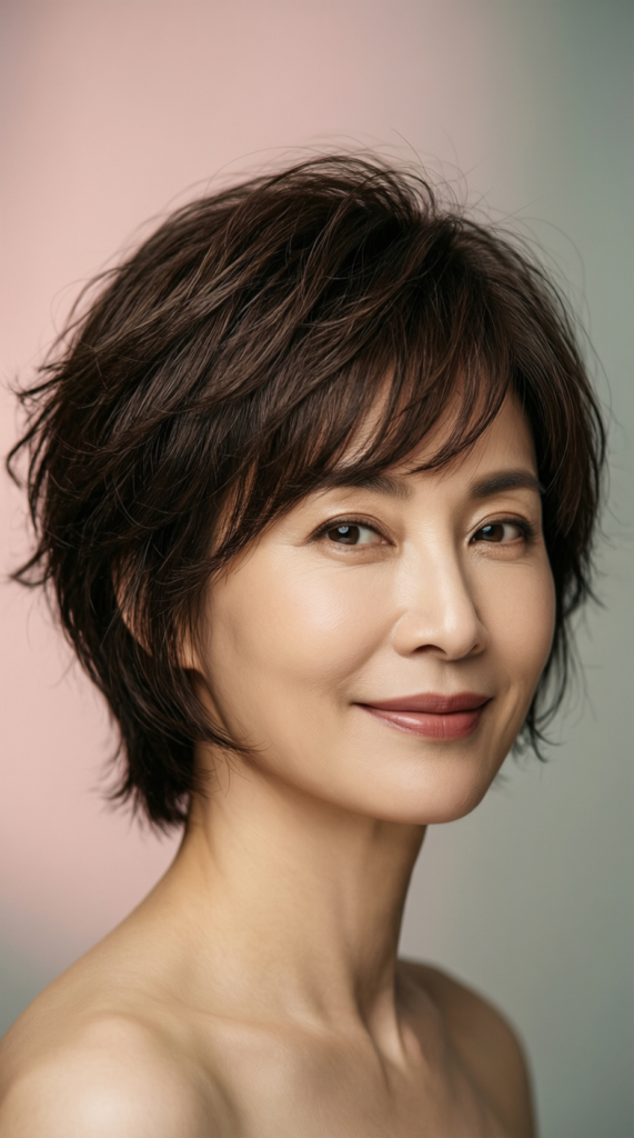 Layered Pixie With Side Bangs