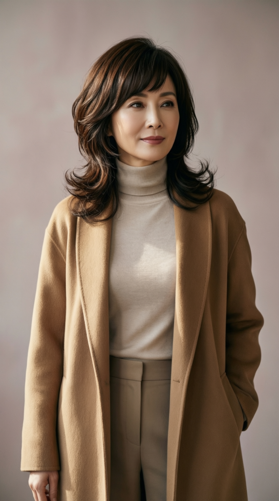 Angled Bangs With Layered Cut