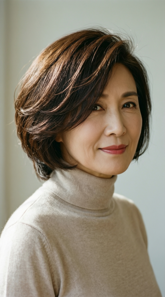 Side-Swept Layered Cut