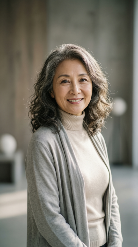 Wavy Mid-Length Hairstyle