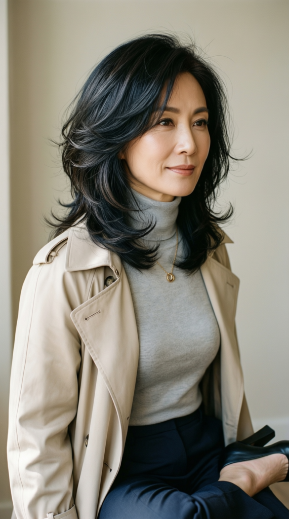 Layered Shoulder-Length Cut