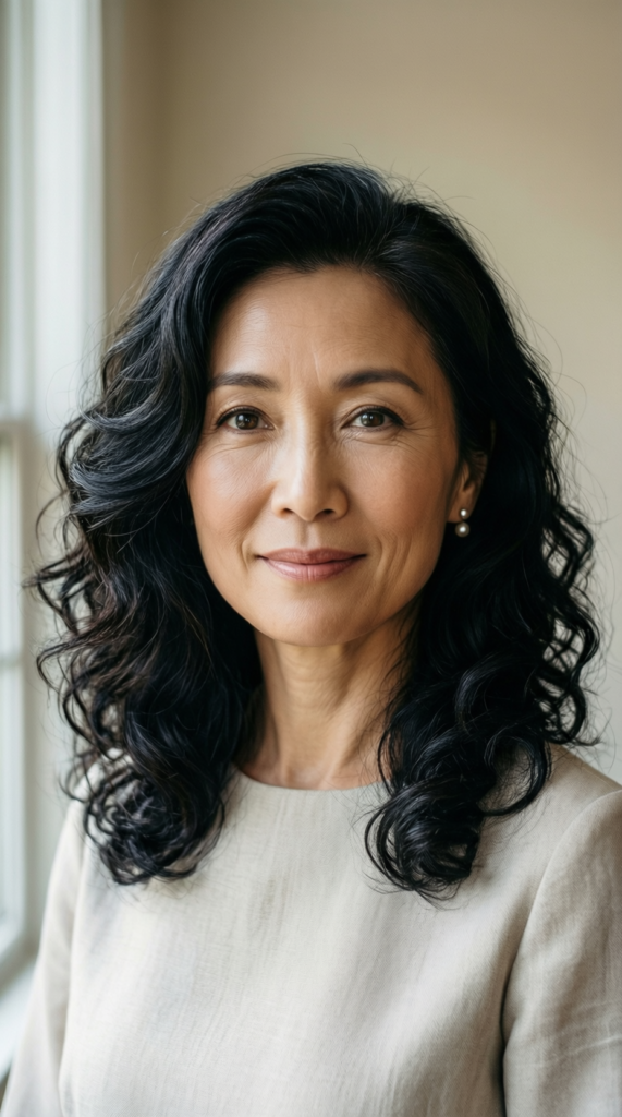 Curly Medium-Length Cut