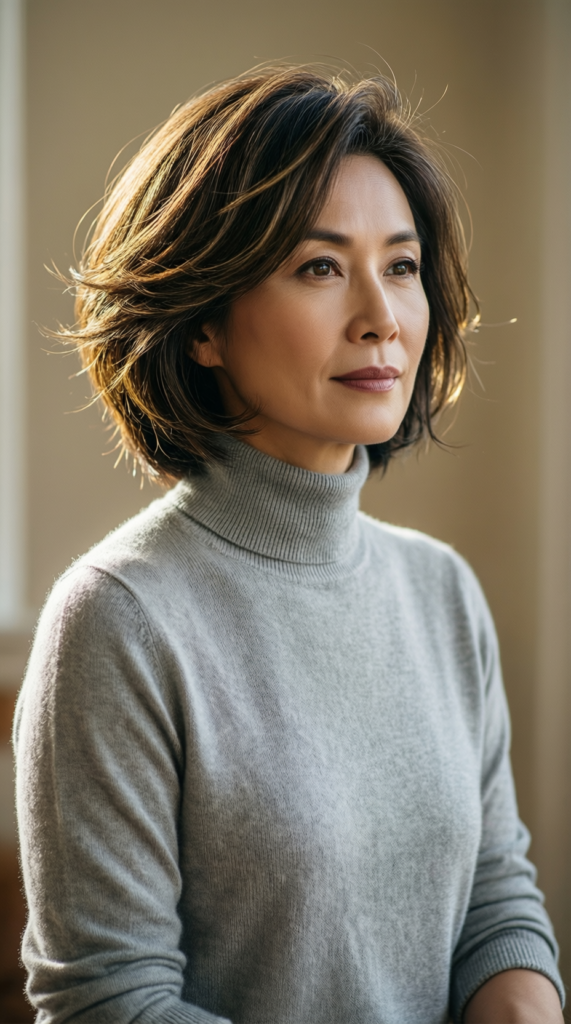 Feathered Medium-Length Cut