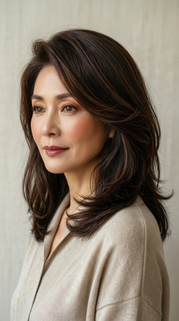 Medium-Length Hair with Side Part