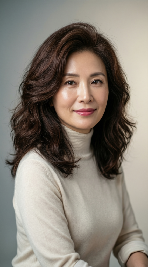 Tousled Waves Shoulder-Length Cut