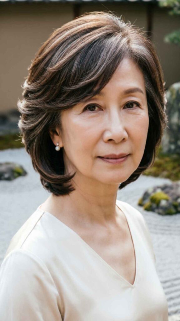 Layered Bob with Side Bangs