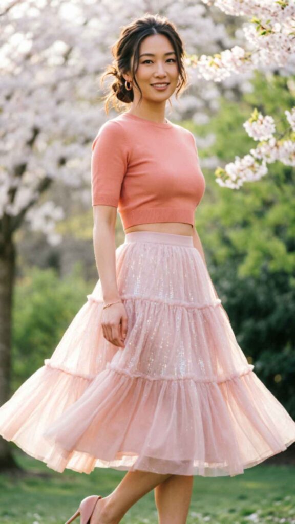 Tulle Skirt with Fitted Top