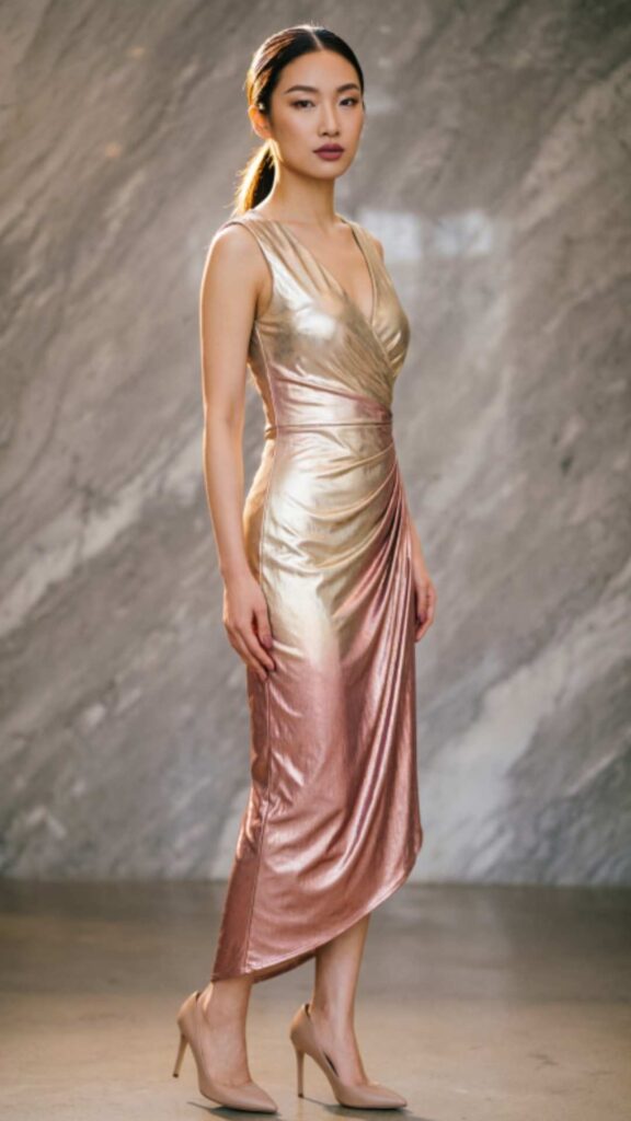 Bold Metallic Dress