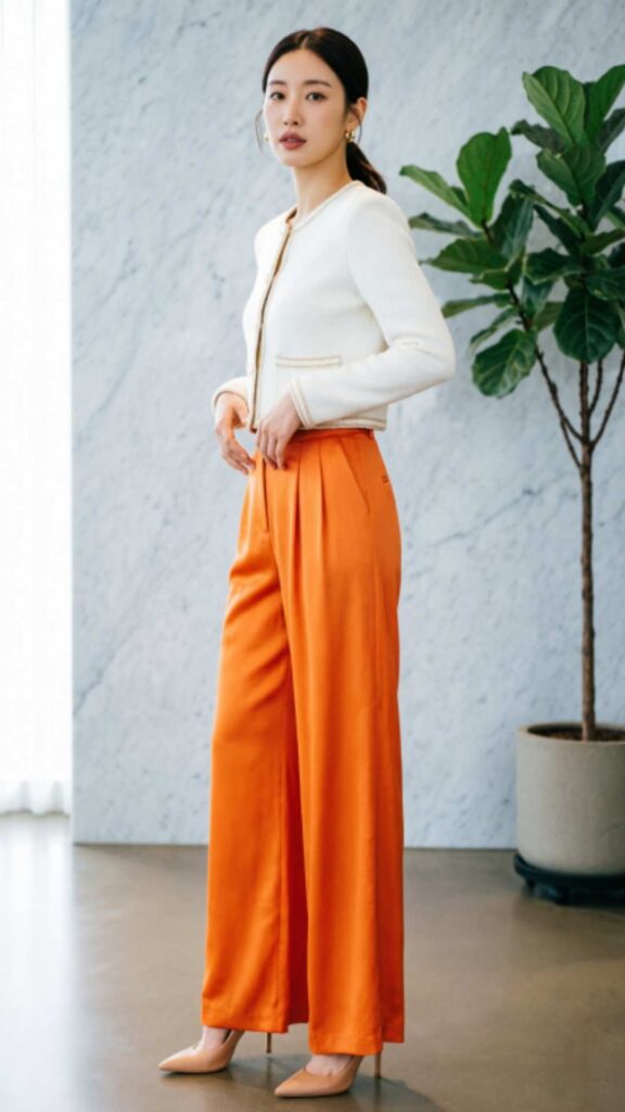 Bold Printed Wide-Leg Pants