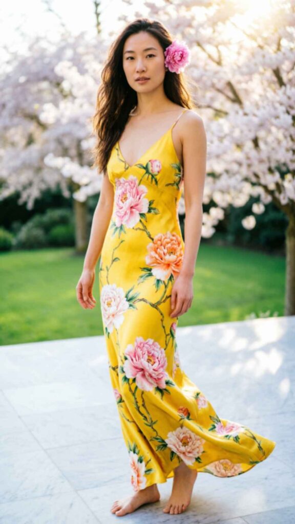 Bright Floral Maxi Dress
