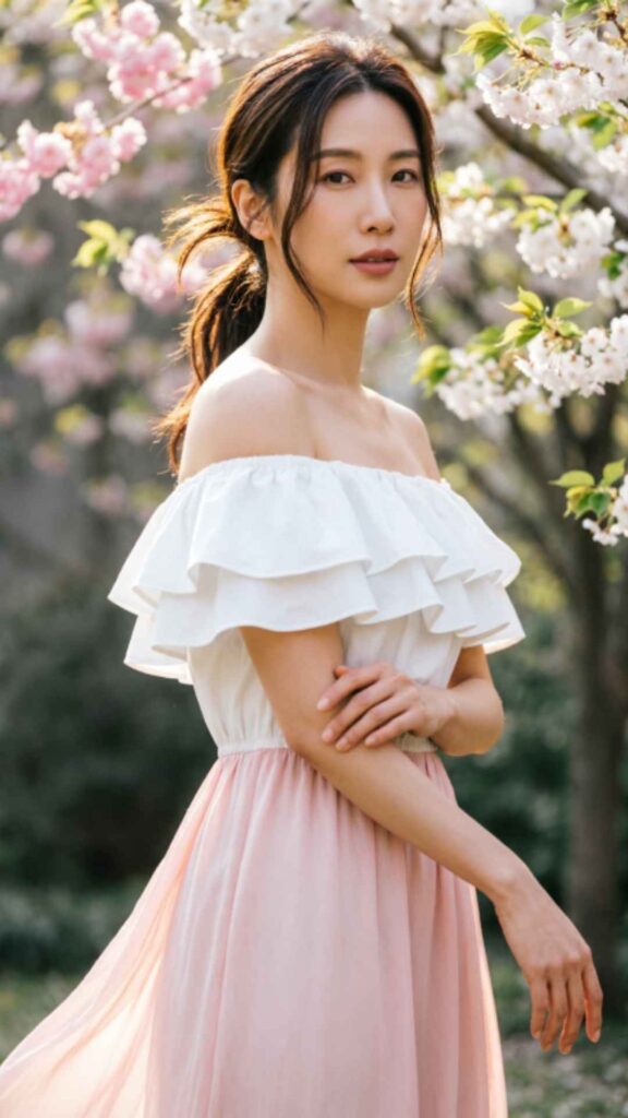Off-Shoulder Ruffle Dress