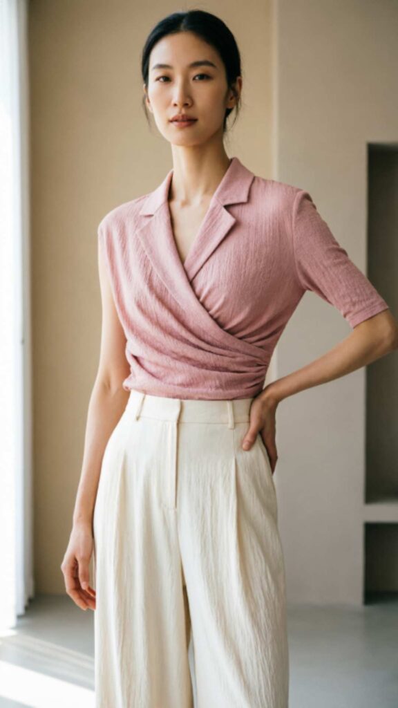 Wrap Top with Culottes
