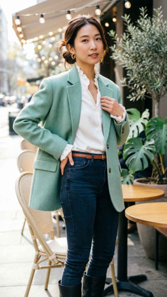 Oversized Blazer with Skinny Jeans